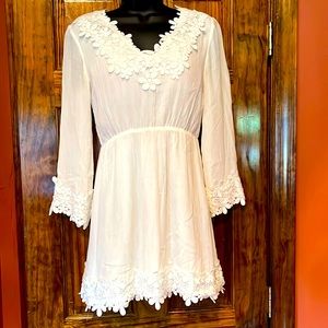 Wild Blue Sadie Robertson | Dresses | White Linen Lace Dress | Poshmark Wild Blue Sadie Robertson | Dresses | White Linen Lace Dress | Poshmark